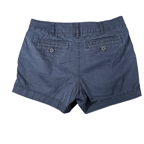 J.Crew Womens 2 Navy Flat Front Chino Shorts Cotton Casual Summer Wear - Picture 10 of 10